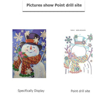 Load image into Gallery viewer, Snowman 40x30cm(canvas) beautiful special shaped drill diamond painting
