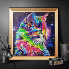 Load image into Gallery viewer, Multi Cat 30x30cm(canvas) beautiful special shaped drill diamond painting
