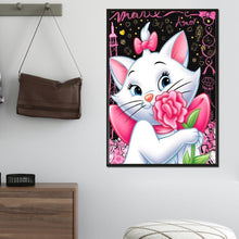 Load image into Gallery viewer, Cute Cat 40x30cm(canvas) full round drill diamond painting
