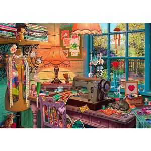 Sewing Room 40x30cm(canvas) full round drill diamond painting