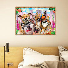 Load image into Gallery viewer, Dogs 40x30cm(canvas) full round drill diamond painting
