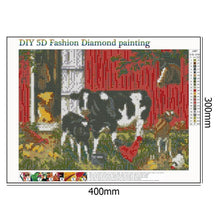 Load image into Gallery viewer, Cow 30x40cm(canvas) full round drill diamond painting
