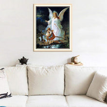 Load image into Gallery viewer, Angel Kids 30x40cm(canvas) full round drill diamond painting
