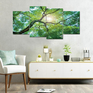 4pcs Big Tree 80x40cm(canvas) full round drill diamond painting