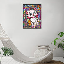 Load image into Gallery viewer, Cartoon Cat 40x30cm(canvas) full round drill diamond painting
