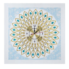 Load image into Gallery viewer, DIY Special Shaped Diamond Painting Flower Wall Clock Cross Stitch Decor
