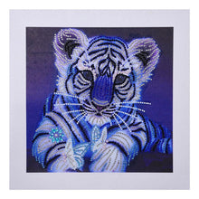Load image into Gallery viewer, Tiger Animal 30x30cm(canvas) beautiful special shaped drill diamond painting
