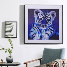 Load image into Gallery viewer, Tiger Animal 30x30cm(canvas) beautiful special shaped drill diamond painting
