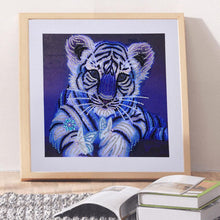 Load image into Gallery viewer, Tiger Animal 30x30cm(canvas) beautiful special shaped drill diamond painting
