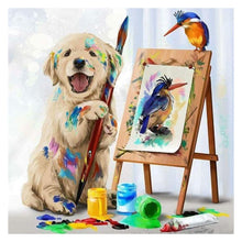 Load image into Gallery viewer, Cute Dog 30x30cm(canvas) full round drill diamond painting
