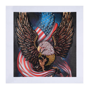 Eagle Animal 30x30cm(canvas) beautiful special shaped drill diamond painting