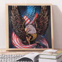 Load image into Gallery viewer, Eagle Animal 30x30cm(canvas) beautiful special shaped drill diamond painting
