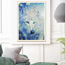 Load image into Gallery viewer, Wolf Animal 30x40cm(canvas) beautiful special shaped drill diamond painting
