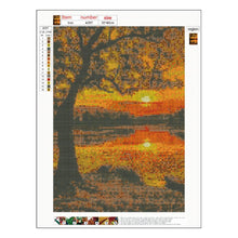 Load image into Gallery viewer, Sunset Landscape 30x40cm(canvas) full round drill diamond painting
