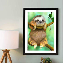 Load image into Gallery viewer, Cute Sloth 40x30cm(canvas) full round drill diamond painting
