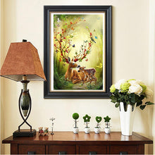 Load image into Gallery viewer, Forest Deers 40x30cm(canvas) full round drill diamond painting

