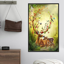 Load image into Gallery viewer, Forest Deers 40x30cm(canvas) full round drill diamond painting
