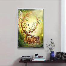 Load image into Gallery viewer, Forest Deers 40x30cm(canvas) full round drill diamond painting
