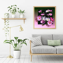 Load image into Gallery viewer, Pink Flowers 30x30cm(canvas) full round drill diamond painting
