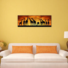 Load image into Gallery viewer, Sunset Giraffes 80x30cm(canvas) full round drill diamond painting
