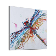 Load image into Gallery viewer, Dragonfly 30x30cm(canvas) beautiful special shaped drill diamond painting
