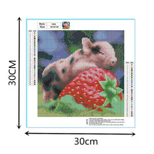 Load image into Gallery viewer, Cute Pig 30x30cm(canvas) full square drill diamond painting
