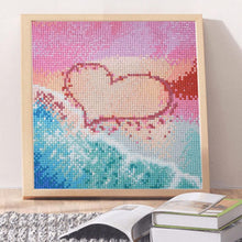 Load image into Gallery viewer, Love Beach 25x25cm(canvas) full square drill diamond painting
