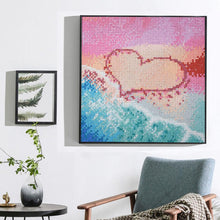 Load image into Gallery viewer, Love Beach 25x25cm(canvas) full square drill diamond painting
