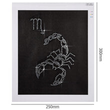 Load image into Gallery viewer, Fluorescent Scorpion 25x30cm(canvas) partial round drill diamond painting
