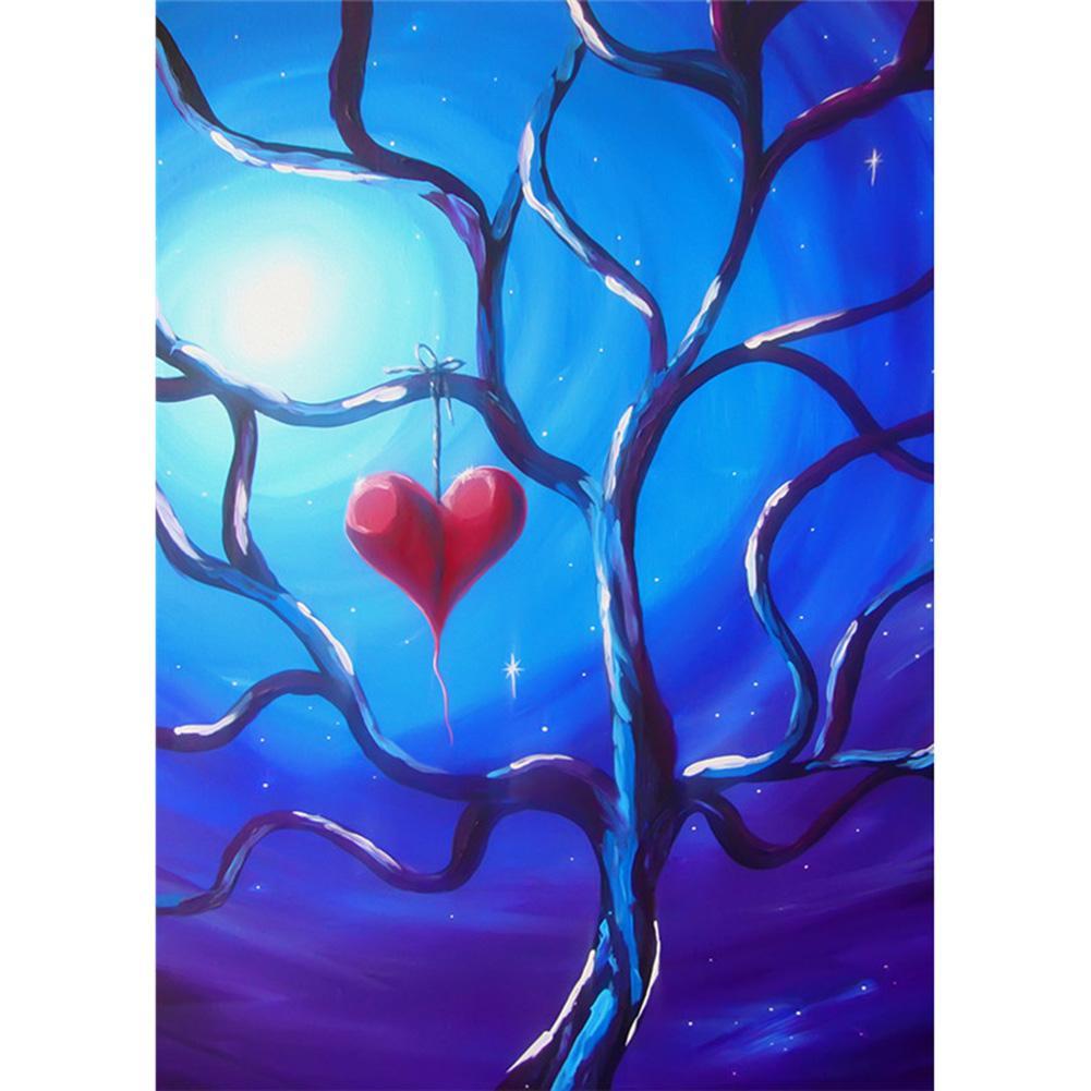 Heart Tree 40x30cm(canvas) full round drill diamond painting