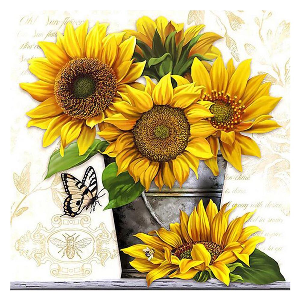 Sunflower 30x30cm(canvas) full square drill diamond painting