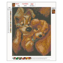 Load image into Gallery viewer, Dog 30x25cm(canvas) full round drill diamond painting
