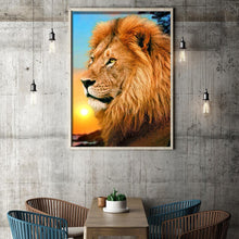 Load image into Gallery viewer, Lion 40x30cm(canvas) full round drill diamond painting
