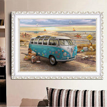Load image into Gallery viewer, Bus 40x30cm(canvas) full round drill diamond painting
