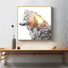 Load image into Gallery viewer, Novelty Wolf 30x30cm(canvas) full round drill diamond painting

