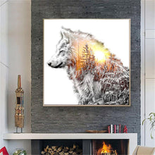 Load image into Gallery viewer, Novelty Wolf 30x30cm(canvas) full round drill diamond painting
