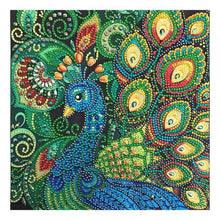 Load image into Gallery viewer, Peacock 30x30cm(canvas) beautiful special shaped drill diamond painting
