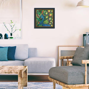 Peacock 30x30cm(canvas) beautiful special shaped drill diamond painting