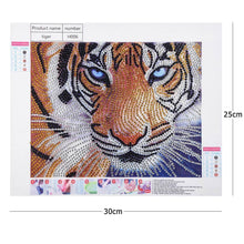 Load image into Gallery viewer, Tiger 30x25cm(canvas) beautiful special shaped drill diamond painting
