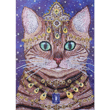 Load image into Gallery viewer, Noble Cat 30x40cm(canvas) beautiful special shaped drill diamond painting
