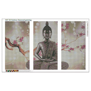 Buddha 90x55cm(canvas) full round drill diamond painting