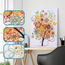 Load image into Gallery viewer, Colorful Tree 50x40cm(canvas) beautiful special shaped drill diamond painting
