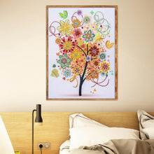 Load image into Gallery viewer, Colorful Tree 50x40cm(canvas) beautiful special shaped drill diamond painting
