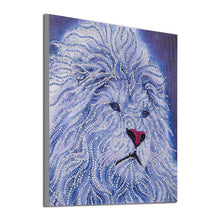Load image into Gallery viewer, Lion 30x30cm(canvas) beautiful special shaped drill diamond painting
