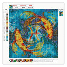 Load image into Gallery viewer, Pisces 30x30cm(canvas) full round drill diamond painting
