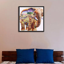 Load image into Gallery viewer, Elephant 30x30cm(canvas) full square drill diamond painting
