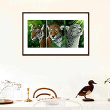 Load image into Gallery viewer, 3pcs Tiger 80x40cm(canvas) full square drill diamond painting
