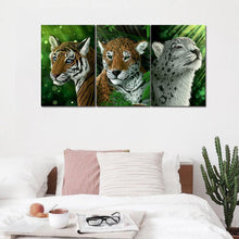 Load image into Gallery viewer, 3pcs Tiger 80x40cm(canvas) full square drill diamond painting
