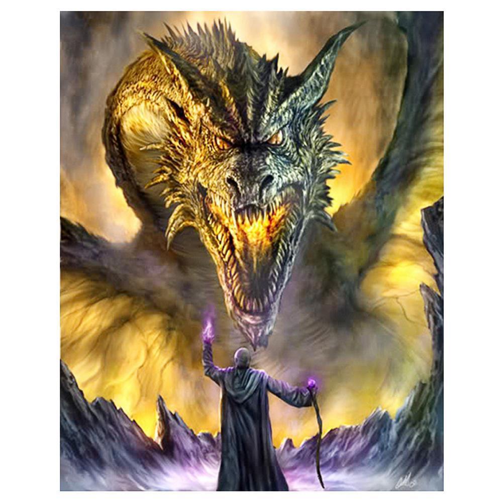Dragon 30x40cm(canvas) full round drill diamond painting