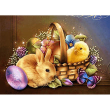 Load image into Gallery viewer, Easter Chick Rabbit 40x30cm(canvas) full round drill diamond painting
